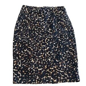 Grace Elements animal print pencil skirt size 4